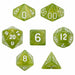 Wiz Dice 7 Die Polyhedral Dice Set in Velvet Pouch - Serpent