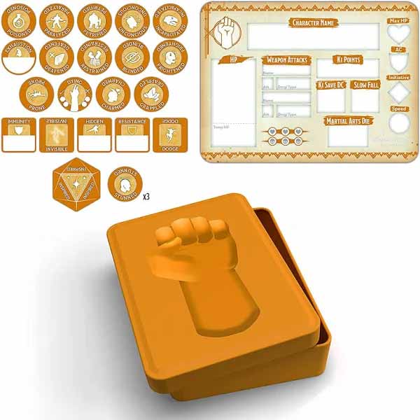 Dungeons and Dragons RPG Token Set - Monk