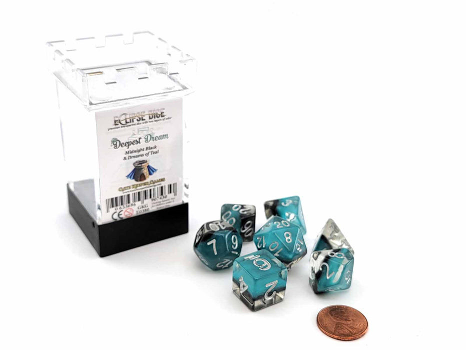 Eclipse Dice 7 Piece Polyhedral DnD Dice Set - Deepest Dream