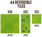 The Master's Atlas Reversible Worldcrafting Tiles - Grass and Stone