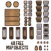 The Master's Atlas Reversible Worldcrafting Tiles - Grass and Stone