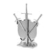 Fascinations ICONX House Stark Sigil Laser Cut 3D Metal Model Kit