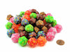 Bag of 50 Menagerie Styles D20 Dice (Festive, Ghostly Glow, Glitter, Vortex)