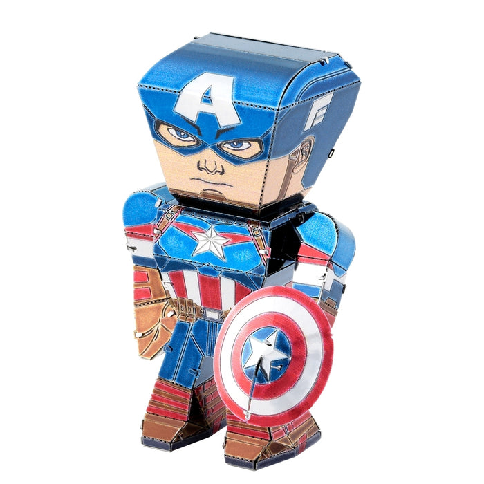 Fascinations Metal Earth Legends Captain America Laser Cut Color 3D Metal Model