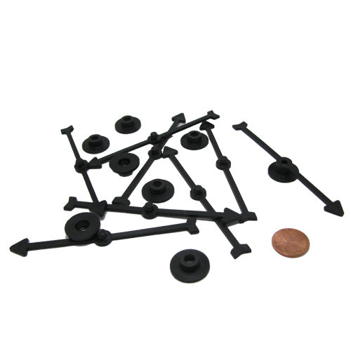 Set of 8, 4 Inch Snap Together Spinners Board Game Playing Piece Spin