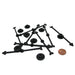 Set of 8, 4 Inch Snap Together Spinners Board Game Playing Piece Spin