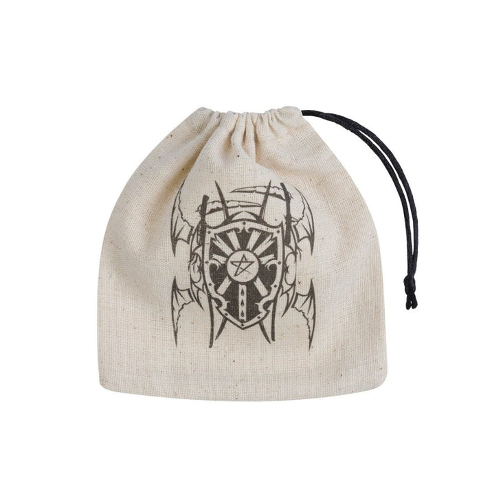 Q-Workshop Vampire Beige & Black Basic Dice Bag