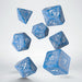 Q-Workshop Elvish Dice Set Glacier with White (7 Pieces)