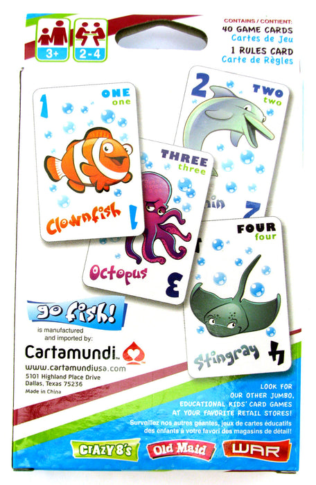 Cartamundi 2-In-1 Kids Jumbo Deck Card Game - Go Fish and Memory