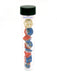 Tube of 7 Sirius Dice + Bonus D20 - Red, White, and Blue Semi-Transparent Resin