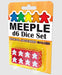 Set of 8 D6 Meeple Dice - Red