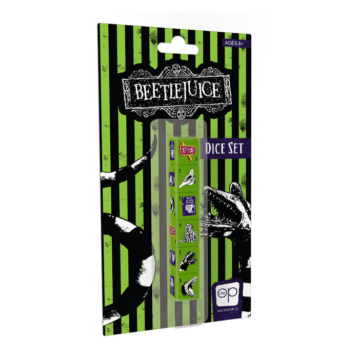Set of 6 D6 Pop Culture Dice - Beetlejuice
