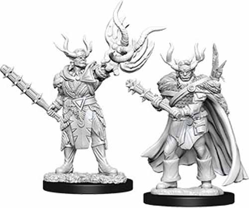 Pathfinder Deep Cuts Unpainted Miniatures: (W10) Male Half-Orc Druid